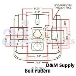 New Skid Steer to fit Kubota Yanmar Lawn Garden Universal Tractor Seat