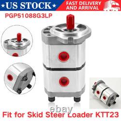 New Two-Section Hydraulic Gear Pump PGP51088G3LP For AGT Skid Steer Loader KTT23