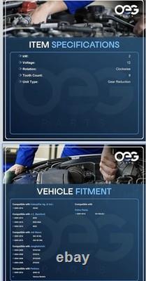 OEG Parts New Starter Compatible with Perkins Engine CAT Skid Steer 3Cyl 4Cyl 18