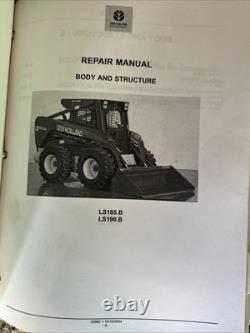 OEM REPAIR MANUAL NEW HOLLAND SKID STEER LS185. B/LS190. B Skid Steer Loader TIDB
