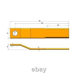 PACK of 2 Blades for Agrotk Skid Steer Brush Cutter Cutting Blade AGT-RC72 EXRC5