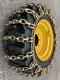 (pair Of 2) 2-link Tire Chains For 12x16.5 Skid Steer Tires-12-16.5 Tire Chains