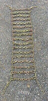 (Pair of 2) 2-LINK Tire Chains for 12X16.5 Skid Steer Tires-12-16.5 Tire Chains