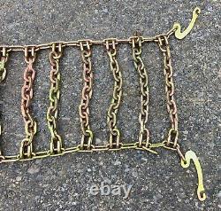 (Pair of 2) 2-LINK Tire Chains for 12X16.5 Skid Steer Tires-12-16.5 Tire Chains