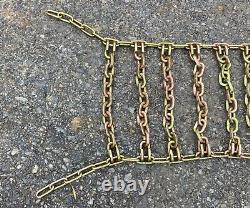 (Pair of 2) 2-LINK Tire Chains for 12X16.5 Skid Steer Tires-12-16.5 Tire Chains