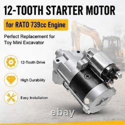 RATO 739cc Starter-USA Seller- CONFIRMED FITMENT Chinese Mini Excavator AGT xb