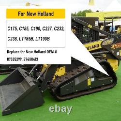 Rear Track Idler for CASE, New Holland Skid Steer Loader C175 C185 C190 Black
