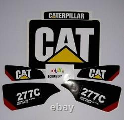 STICKER SET SKID STEER CATERPILLAR CAT DECAL KIT LOADER 277C 2 speed XPS