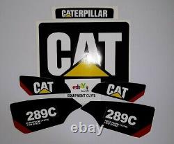 STICKER SET SKID STEER CATERPILLAR CAT DECAL KIT LOADER 289C 2 speed XPS