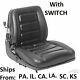 Seat Vinyl Suspension With Switch Mower Tractor Skidsteer Free Shipping