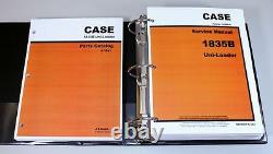 Service Manual Set Case 1835b Uni Loader Skid Steer Parts Catalog Workshop Shop