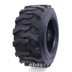 Set 4 12-16.5 Skid Steer Loader Tires 12PR 12x16.5 SKS Heavy Duty Tubeless Tire