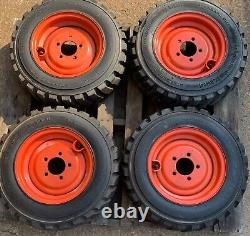 Set (4) NEW 5.70-12 OEM BOBCAT Skid Steer Tires/Rims for mini-Bobcat