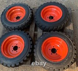 Set (4) NEW 5.70-12 OEM BOBCAT Skid Steer Tires/Rims for mini-Bobcat