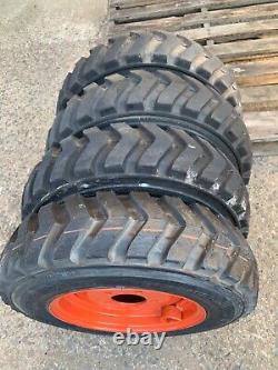 Set (4) NEW 5.70-12 OEM BOBCAT Skid Steer Tires/Rims for mini-Bobcat
