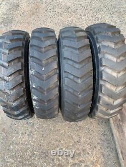 Set (4) NEW 5.70-12 OEM BOBCAT Skid Steer Tires/Rims for mini-Bobcat