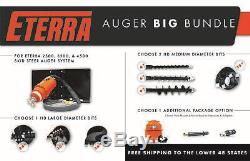 Skid Steer Auger Big Bundle Save Bundles! Contractor's Package Eterra 4500