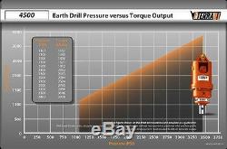 Skid Steer Auger System-Premium Package Fits Bobcat & More Eterra Auger 4500