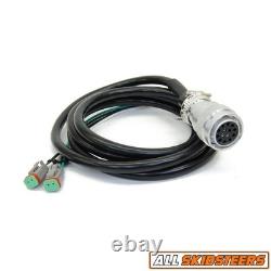 Skid Steer Aux Control Harness 8' 2 Function Deutsch 14 Pin Connector