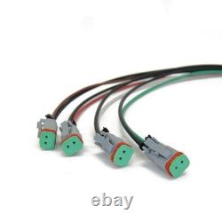 Skid Steer Aux Control Harness 8' 4 Function Deutsch 14 Pin Connector