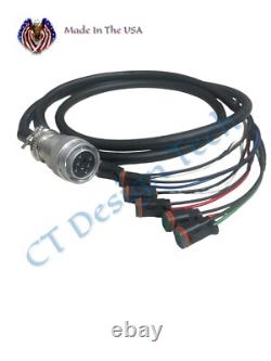 Skid Steer Aux Control Harness 8 Pin 8'- 6 Function (Deutsch)