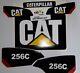 Skid Steer Caterpillar Cat Decal 256c Sticker Set