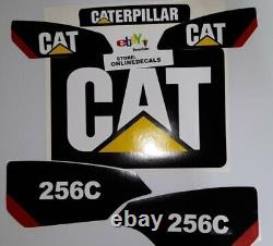 Skid Steer Caterpillar Cat Decal 256c Sticker Set