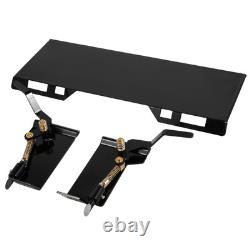 Skid Steer Quick Tach Attachment Mount Plate & Conversion Adapter Latch