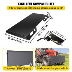 Skid Steer Quick Tach Attachment Mount Plate & Conversion Adapter Latch