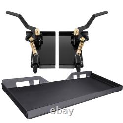 Skid Steer Quick Tach Attachment Mount Plate & Conversion Adapter Latch
