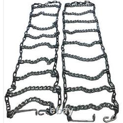 Skid Steer Uni Loader Tire Chains 8MM 10-16.5 Made in USA Strong (Pair)