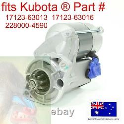Starter Motor fits KUBOTA KX161-3, KX161-3S, KX161-3ST, U45S, U45ST