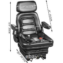 Suspension Seat With Safety Switch Fits Excavator Forklift Dozer Loader Tractor