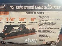 TMG-SLR72 Skid Steer Land Leveler Ripper Scarifier with Rake 72 MODEL WE SHIP