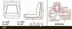 TRACTOR / SKIDSTEER SEAT MICHIGAN STYLE DELUXE Made to Fit BOBCAT YANMAR KUBOTA