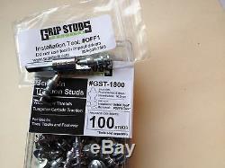 Tractor Loader Rubber Tire Studs Gripstuds Skid Steer #1800 Grip Studs 150pk Ice
