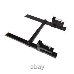 Tractor Pallet Forks Skid Steer Loader Bucket Clamp Forks Clamp 1500lb 43 New