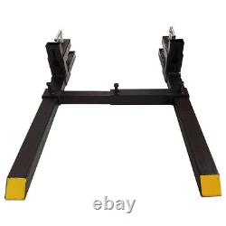 Tractor Pallet Forks Skid Steer Loader Bucket Clamp Forks Clamp 1500lb 43 New