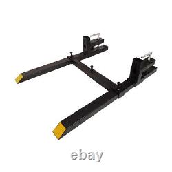 Tractor Pallet Forks Skid Steer Loader Bucket Clamp Forks Clamp 1500lb 43 New