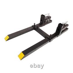 Tractor Pallet Forks Skid Steer Loader Bucket Clamp Forks Clamp 1500lb 43 New