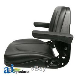 Tractor and Kubota Skid Steer Universal Seat withArms & Slide Track T500BL