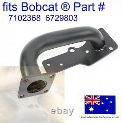 Tube Exhaust Muffler Pipe fits Bobcat 7102368 6729803 T250 T300 Kubota V3300