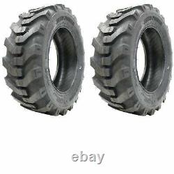 Two 25x8.50-14 Skid power Skid Steer tractor 25x8.50-14 tires 2585014 25 8.50