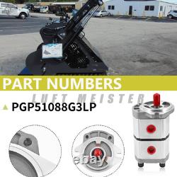 Two-Section Hydraulic Gear Pump PGP51088G3LP Fit AGT Skid Steer Loader KTT23 New