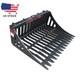 Us Stock Skid Steer Track Loader Rock Bucket, Fit Small Skid Steer Loader