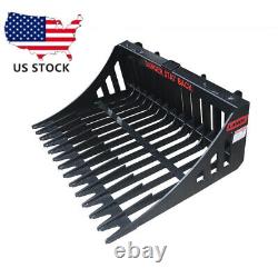 US stock Skid Steer Track Loader Rock Bucket, Fit Small Skid Steer Loader