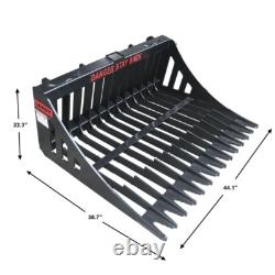 US stock Skid Steer Track Loader Rock Bucket, Fit Small Skid Steer Loader