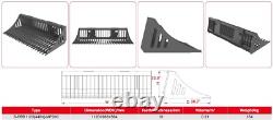 US stock Skid Steer Track Loader Rock Bucket, Fit Small Skid Steer Loader