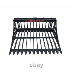 US stock Skid Steer Track Loader Rock Bucket, Fit Small Skid Steer Loader