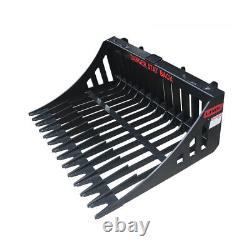 US stock Skid Steer Track Loader Rock Bucket, Fit Small Skid Steer Loader